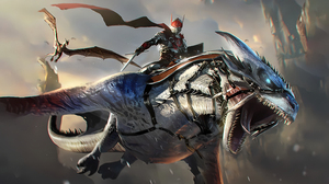 Century Age Of Ashes 4K Digital Art Video Games CGi Dragon Warrior Video Game Art Sword Armor Artwor 3840x2160 Wallpaper