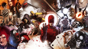 Daredevil Iron Fist Elektra Marvel Comics Bullseye Marvel Comics 5750x2926 Wallpaper