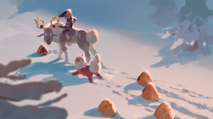 ArtStation Pokemon Snow Reindeer Anime Girls Winter 1700x885 Wallpaper