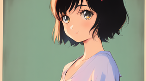 Novel Ai Anime Girls Ai Art Brunette Brown Eyes 2560x2560 Wallpaper
