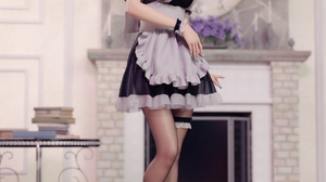 Fantasy Girl High Heels Maid Outfit Heels 3D Luck Zs 1483x1920 Wallpaper