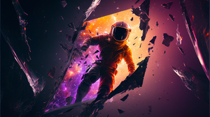 Ai Art Astronaut Spacesuit Space Science Fiction Abstract Midjourney 2304x1536 Wallpaper