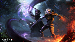 The Witcher Gwent Geralt Of Rivia Yennefer Of Vengerberg 5610x3352 Wallpaper