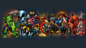 Marvel Comics Hulk Wolverine Spider Man Captain America Thor Venom Black Cat Marvel Comics Nightcraw 1280x854 Wallpaper