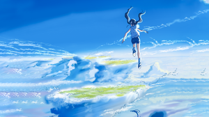 Tenki No Ko Hina Amano Cloud 2560x1440 wallpaper