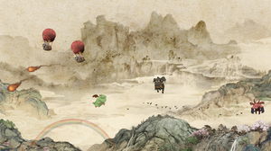 Clash Royale Video Game Art Behance Dragon Video Games Mountains 3500x1930 Wallpaper