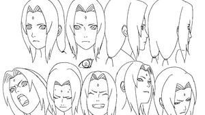 Naruto Anime Outline Naruto Shippuuden Anime Girls Tsunade 2400x1696 Wallpaper