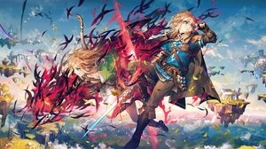 The Legend Of Zelda Tears Of The Kingdom Link Anime Boys Gloves Fingerless Gloves Sword Leaves Point 1480x824 Wallpaper