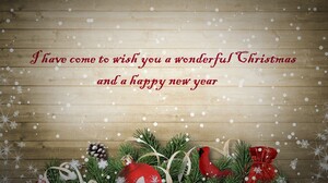 Merry Christmas Happy New Year Christmas Ornaments 1920x1357 Wallpaper