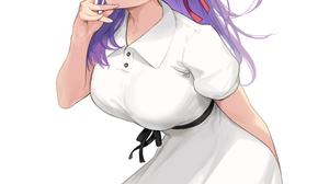 Fate Stay Night Fate Series Fate Stay Night Heavens Feel White Dress Open Mouth Blushing Looking At  1999x2625 Wallpaper