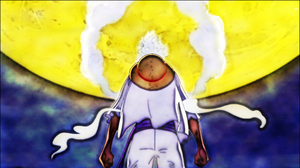 Monkey D Luffy One Piece Gear 5th Anime Boys Sun God Nika White Hair Straw Hat Moon 3840x2160 Wallpaper