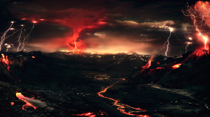 Landscape Lava Volcano 1920x1080 Wallpaper