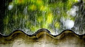 Bokeh Rain Roof 2880x1800 Wallpaper