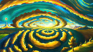 Ai Art Ai Painting Painting Landscape Surreal Clouds Sunrise Sunset Lake 3840x2160 Wallpaper