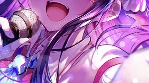 Anime Anime Girls Oshi No Ko Hoshino Ai Star Eyes Digital Art Artwork Illustration Portrait Display  1230x2048 Wallpaper