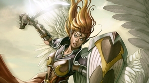 Fantasy Angel Warrior 1440x1080 Wallpaper