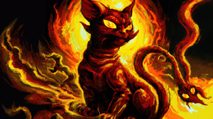 Ai Art Ai Painting Painting Cats Demon Dark Fantasy Art Horror 3840x2160 Wallpaper