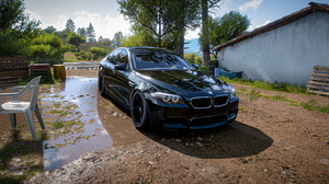 Forza Horizon 5 Forza Horizon Forza Car Vehicle BMW BMW M5 Drift Drift Cars Video Games Rain Forest  3840x2160 Wallpaper