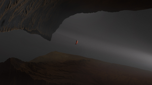 Digital Digital Art Artwork Illustration 3D Science Fiction Cave Nature Astronaut Spacesuit Rock For 2800x1440 Wallpaper