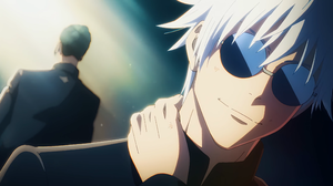 Jujutsu Kaisen Satoru Gojo Suguru Geto Smiling Anime Anime Screenshot Anime Boys Sunglasses Sunlight 3840x2160 Wallpaper