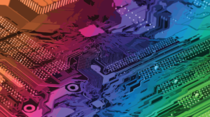 Artwork Technology Computer Chips Motherboards Colorful 1920x1080 Wallpaper