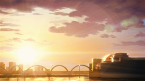Zom 100 Bucket List Of The Dead Tokyo Japan Aquarium Sunlight Sunset Clouds Anime Anime Screenshot S 1916x1080 wallpaper