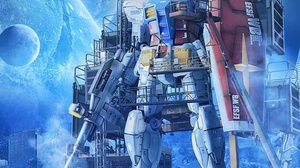 Gundam Mecha Fight Mobile Suit Gundam Vertical Mechs Planet 2160x3836 Wallpaper