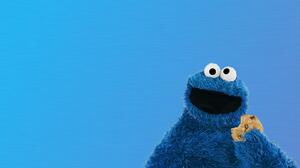Cookie Monster Cartoon Cookies Blue 1680x1050 Wallpaper
