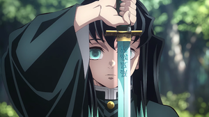 Tokitou Muichirou Kimetsu No Yaiba Anime Boys Sword Two Tone Hair Trees Blurred Blurry Background Un 3840x2160 Wallpaper