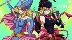 Anime Anime Girls Trading Card Games Yu Gi Oh Yu Gi Oh ZEXAL Dark Magician Gagaga Girl Witch Holding 1330x938 Wallpaper