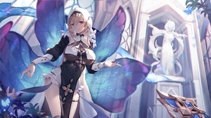 Anime Anime Girls Butterfly Wings Nun Outfit 1920x1080 Wallpaper