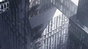 Artwork ArtStation City Standing Building Heights Asteroid Artist 1920x2717 Wallpaper