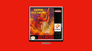 SNES Demon Konami Retro Console Retro Games Retro Style KowalArt Video Games Red Background 5120x2880 Wallpaper