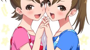 Anime Anime Girls THE IDOLM STER Futami Ami Futami Mami Long Sleeves Brunette Twins Two Women Artwor 1621x2048 Wallpaper
