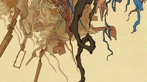 Sinicism Cream Coloured Anime Boys Portrait Display Scars 2039x5200 wallpaper
