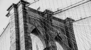 Architecture Monochrome Brooklyn New York City Bridge 1920x1200 Wallpaper