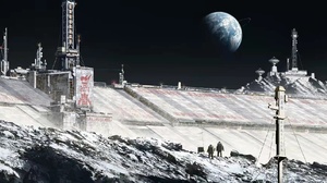 Chinese Character Chinese Architecture Commiunism Large Infrastructure Moon Base Space Astronaut Chi 2384x960 Wallpaper