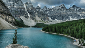 Moraine Lake Canada Alberta Banff Banff National Park Canadian Rockies 1920x1200 Wallpaper