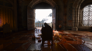 The Witcher 3 Wild Hunt PC Gaming Video Games CGi Candles Video Game Characters Interior Kaer Morhen 3440x1440 Wallpaper