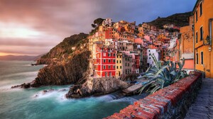 City Coast Colorful House Italy Riomaggiore 1920x1080 wallpaper