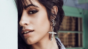 American Black Hair Brown Eyes Camila Cabello Earrings Face Girl Singer 2000x1125 Wallpaper
