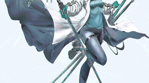 SWAV Original Characters Anime Girls Blue Eyes Blonde Weapon 1312x2000 Wallpaper