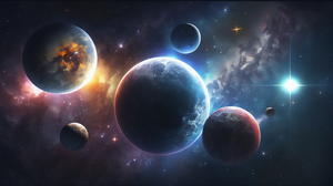 Ai Art Illustration Planet Space 3136x1792 Wallpaper