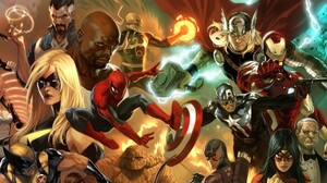 Ben Grimm Captain America Doctor Strange Hawkeye Iron Fist Iron Man Marvel Comics Ms Marvel Spider M 1920x1080 Wallpaper
