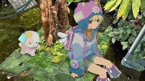Circuit Boards Forest Keyboards Blonde Anime Girls Water Leaves Hat 2048x1474 Wallpaper