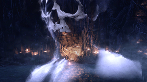 Fantasy Art Dark Skull Cave Forest 1457x1544 Wallpaper