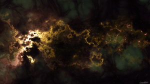 Deep Space Nebula Watermarked Stars Space 1920x1080 Wallpaper