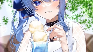 Anime Anime Girls Hololive Hoshimachi Suisei Long Hair Blue Hair Artwork Digital Art Fan Art Solo Ic 2000x3000 Wallpaper