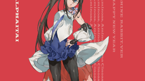 Anime Anime Girls Alphaitai Vertical Bunny Ears Minimalism 3635x6094 Wallpaper