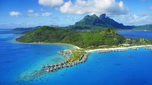 Bora Bora French Polynesia Holiday Lagoon Resort Society Islands South Pacific Tropics 4968x3312 Wallpaper